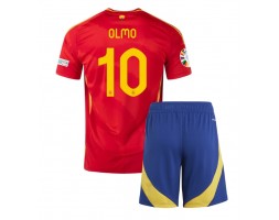 Spanien Dani Olmo #10 Hemmakläder Barn EM 2024 Kortärmad (+ Korta byxor)